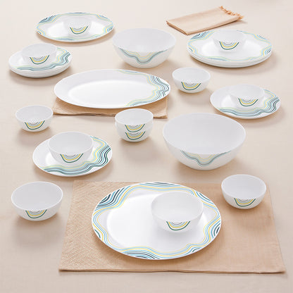 Larah by Borosil Mia Dinner Set 27 pc Set: Serves 6
