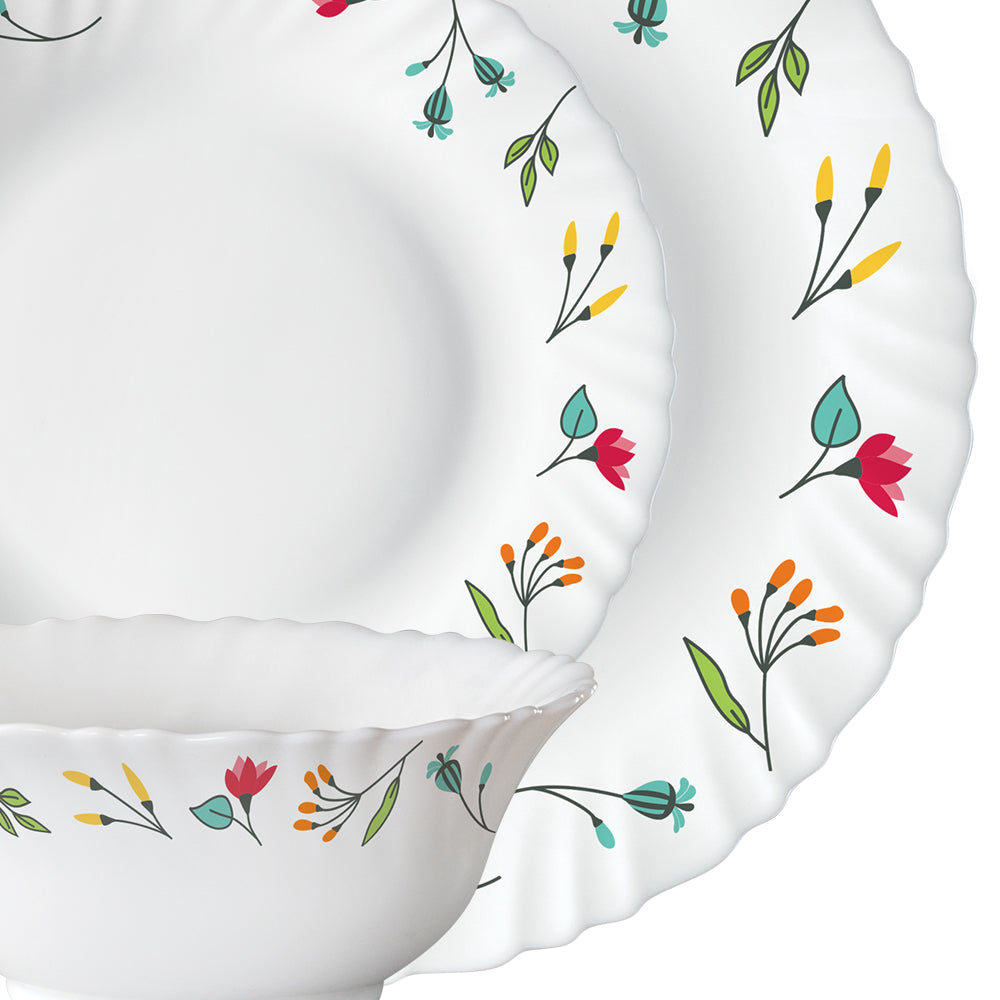 Larah by Borosil, Minerva Dinner Set 27 pc Set: Serves 6 (Option 2)