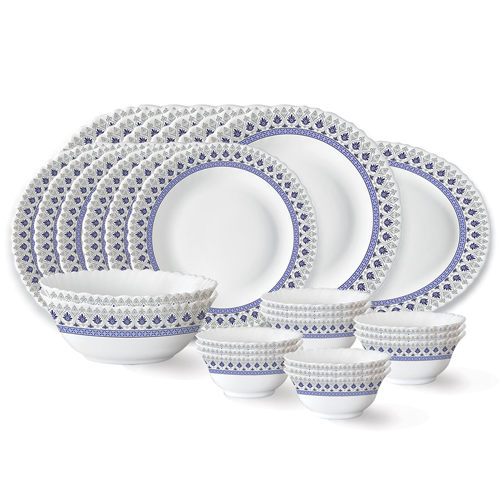 Larah by Borosil Ocean Dinner Set 27 pc Set: Serves 6