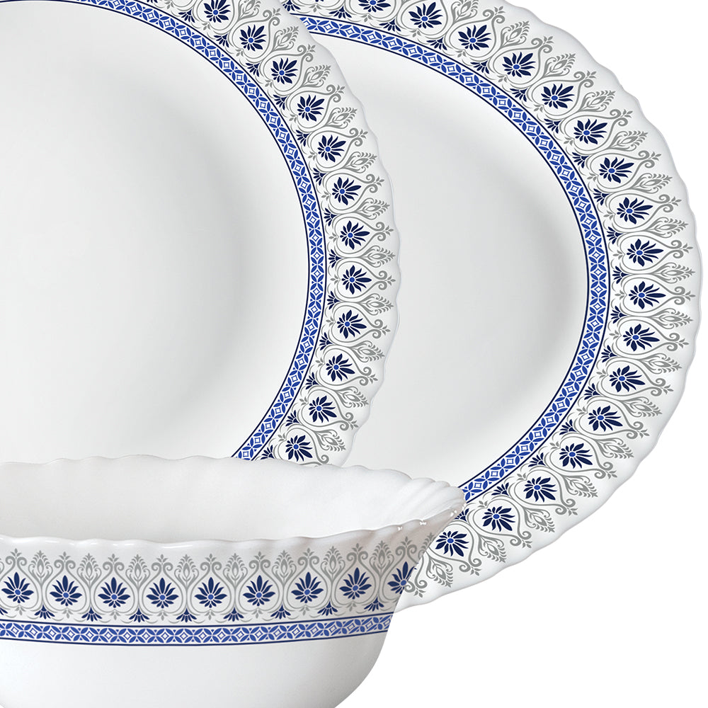 Larah by Borosil Ocean Dinner Set 27 pc Set: Serves 6