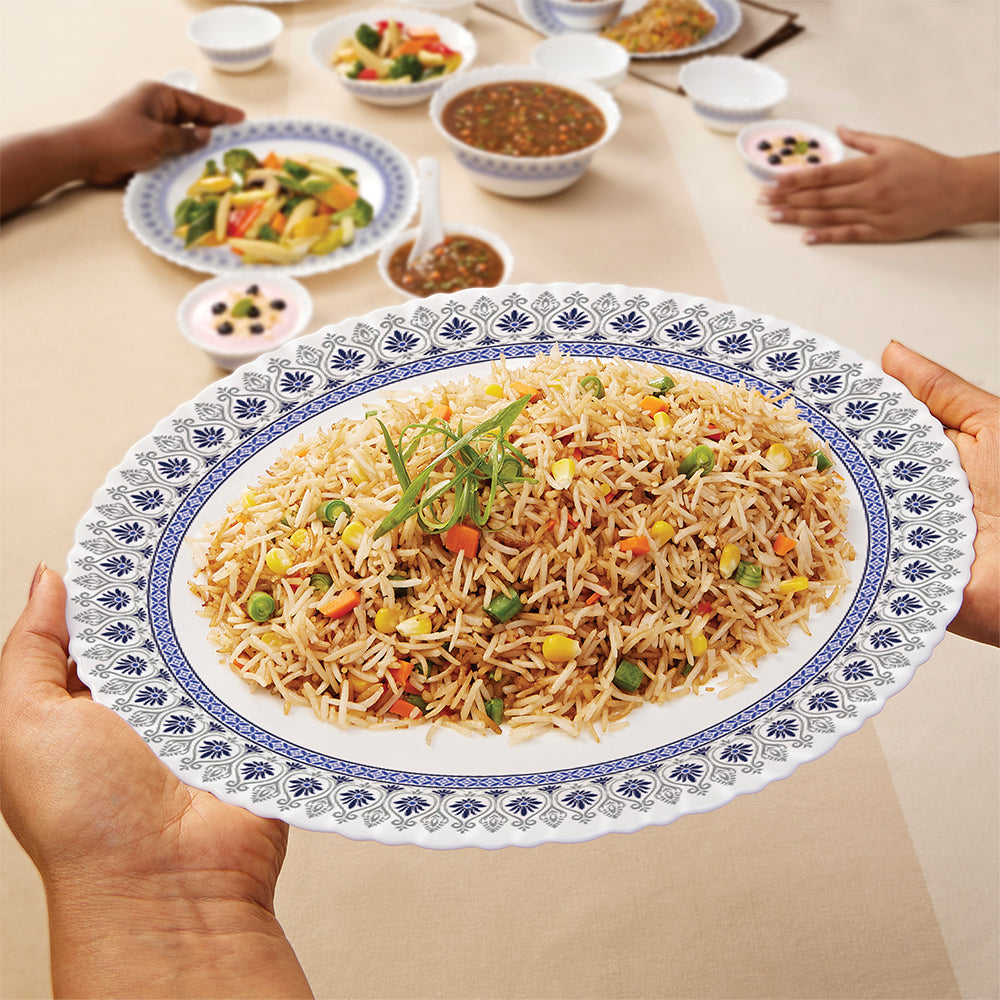 Larah by Borosil Ocean Dinner Set 27 pc Set: Serves 6