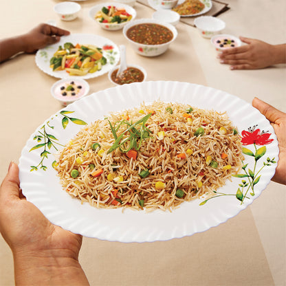 Larah by Borosil Oriental Dinner Set 27 pc Set: Serves 6
