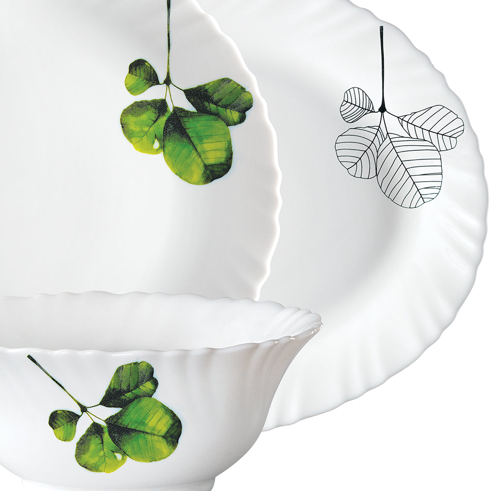 Larah by Borosil Oval Dinner Set 27 pc Set: Serves 6