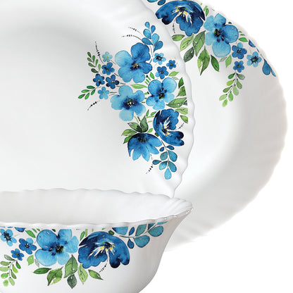 Larah by Borosil Pansy Dinner Set 27 pc Set: Serves 6 (Option 1)