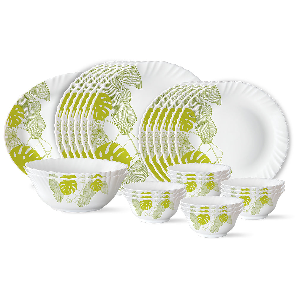 Larah by Borosil, Tropical Dinner Set 27 pc Set: Serves 6