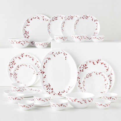 Larah by Borosil Vintage Dinner Set 27 pc Set: Serves 6