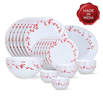 Larah by Borosil Vintage Dinner Set 27 pc Set: Serves 6