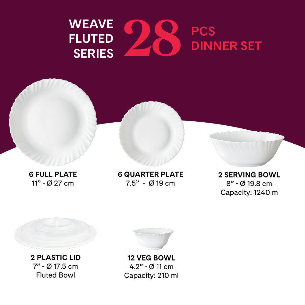 Larah Weave Dinner Set