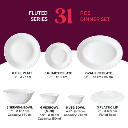 Larah Marina Peach Dinner Set