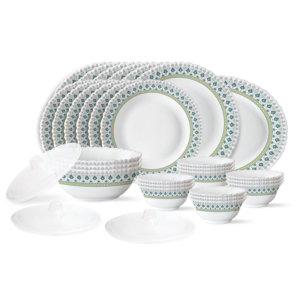 Larah by Borosil, Persia Dinner Set 31 pc Set: Serves 6