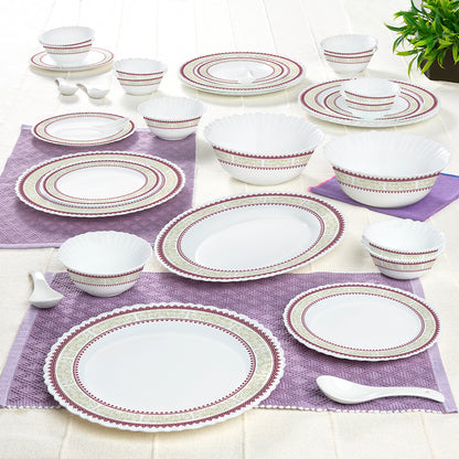 Larah by Borosil Elega Dinner Set 33 pc