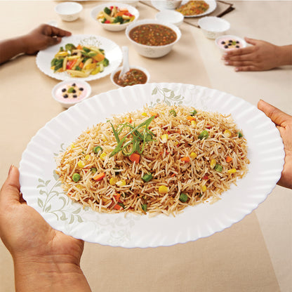 Larah by Borosil Ingot Dinner Set 33 pc Set: Serves 6 (Option 1)