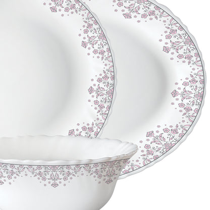 Larah by Borosil Lark Dinner Set 33 pc Set: Serves 6 (Option 1)