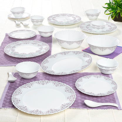 Larah by Borosil Lark Dinner Set 33 pc Set: Serves 6 (Option 1)