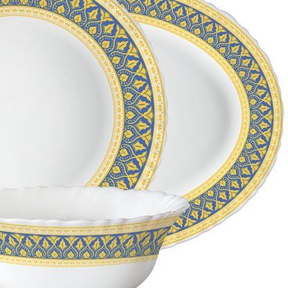 Larah by Borosil Regal Dinner Set 33 pc Set: Serves 6