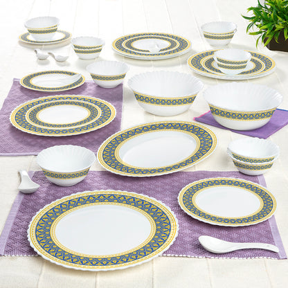 Larah by Borosil Regal Dinner Set 33 pc Set: Serves 6