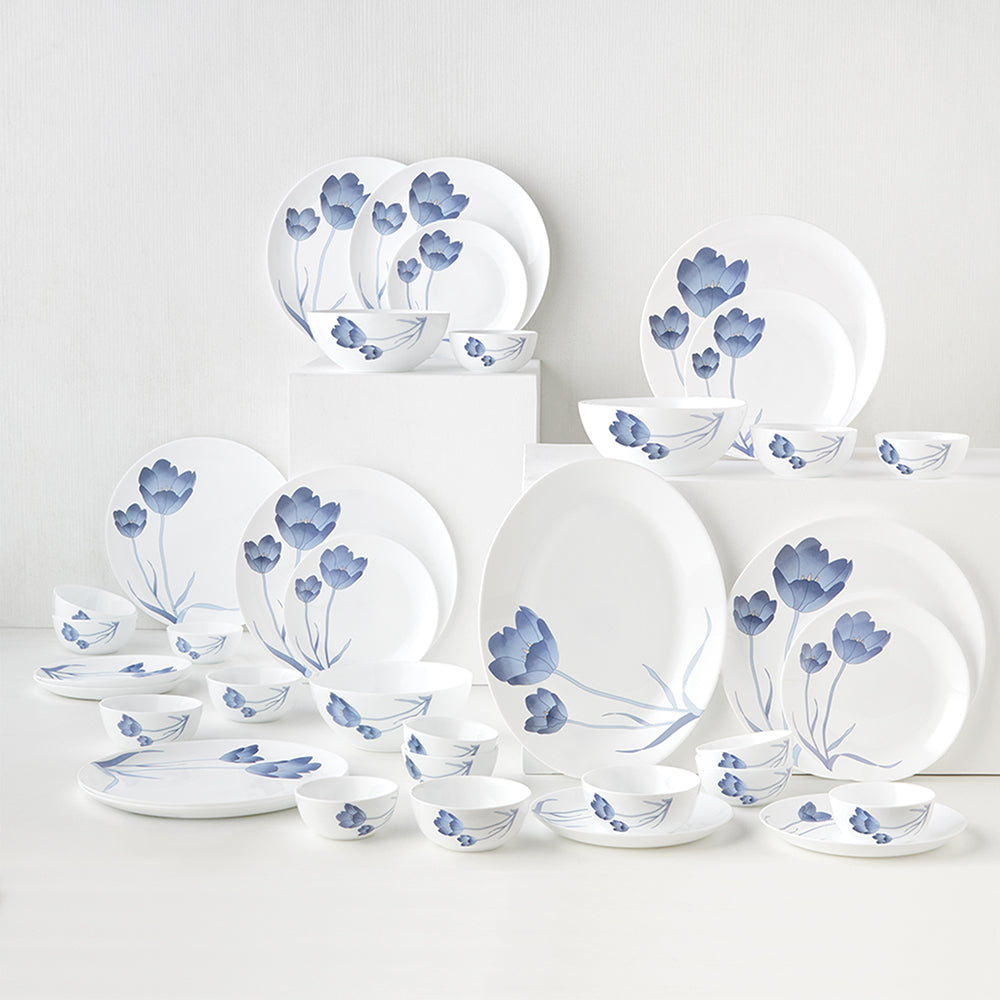 Larah by Borosil Tulip Dinner Set 33 pc Set: Serves 6