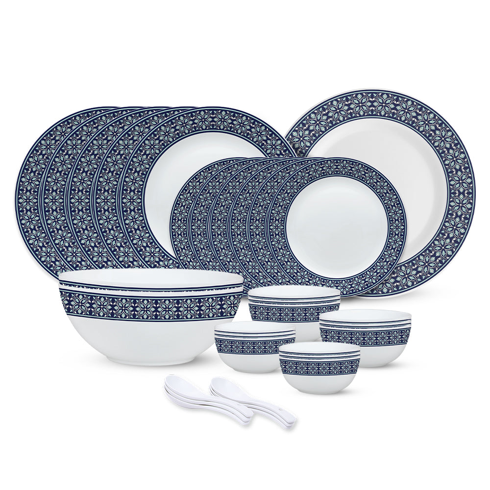 Larah by Borosil, Taj Dinner Set 33 pc Set: Serves 6