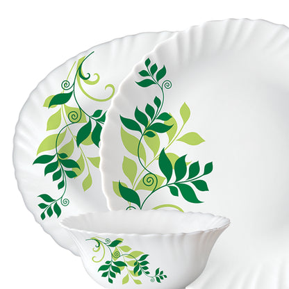 Larah by Borosil Fern Dinner Set 33 pc Set: Serves 6 (Option 1)