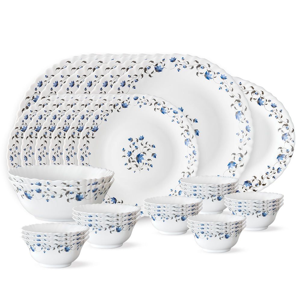 Larah by Borosil Helena Dinner Set 33 pc Set: Serves 6 (Option 1)