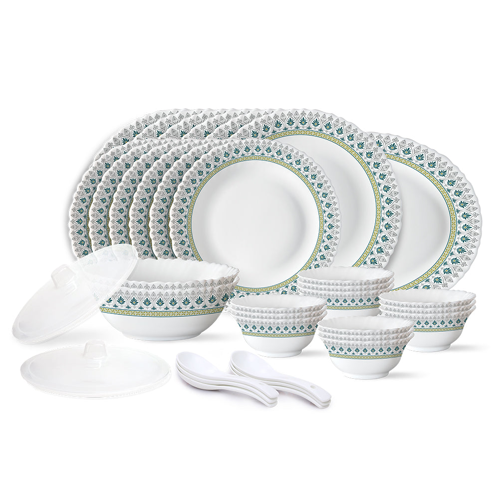 Larah by Borosil, Persia Dinner Set 35 pc Set: Serves 6