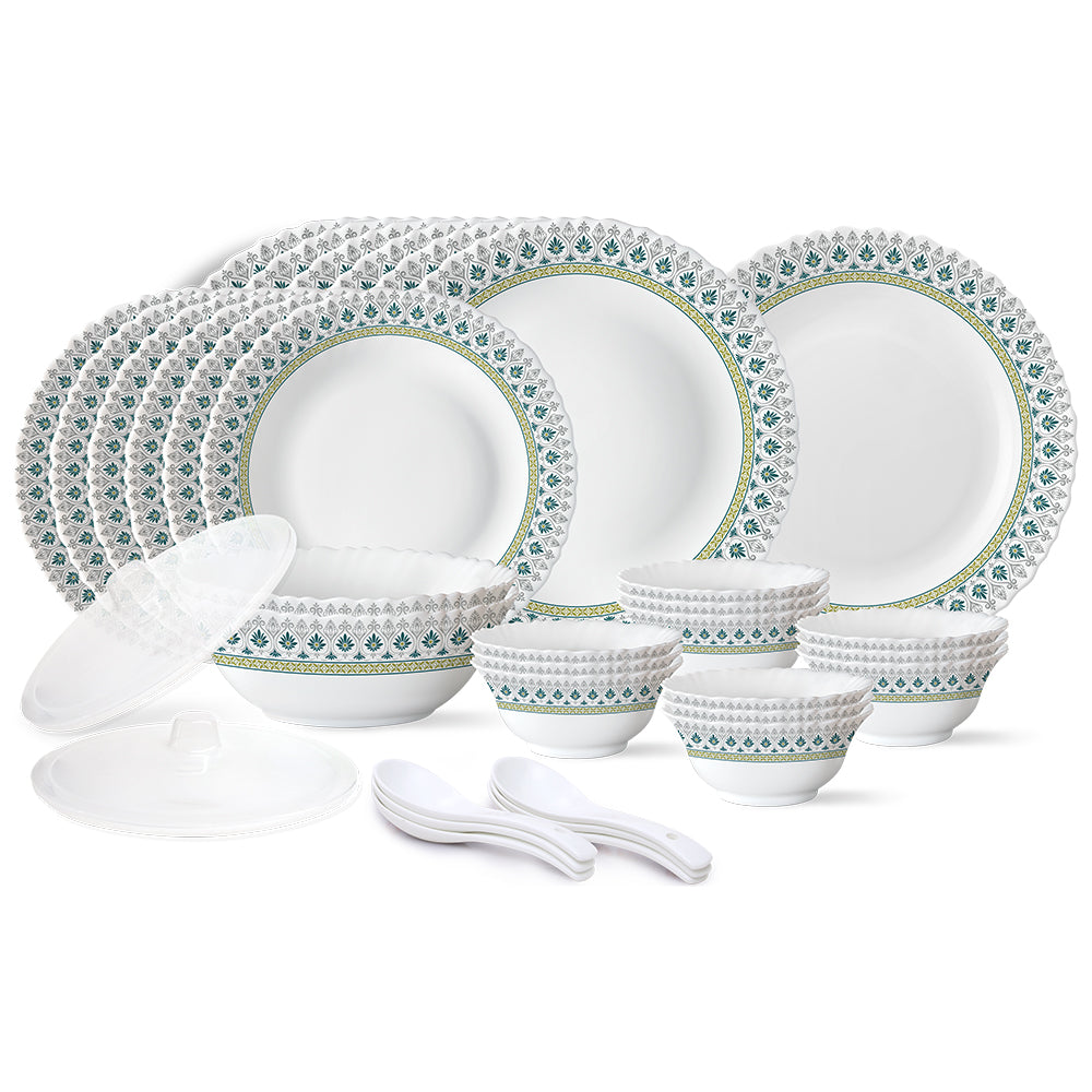 Larah by Borosil, Persia Dinner Set 35 pc Set: Serves 6 (Option 2)