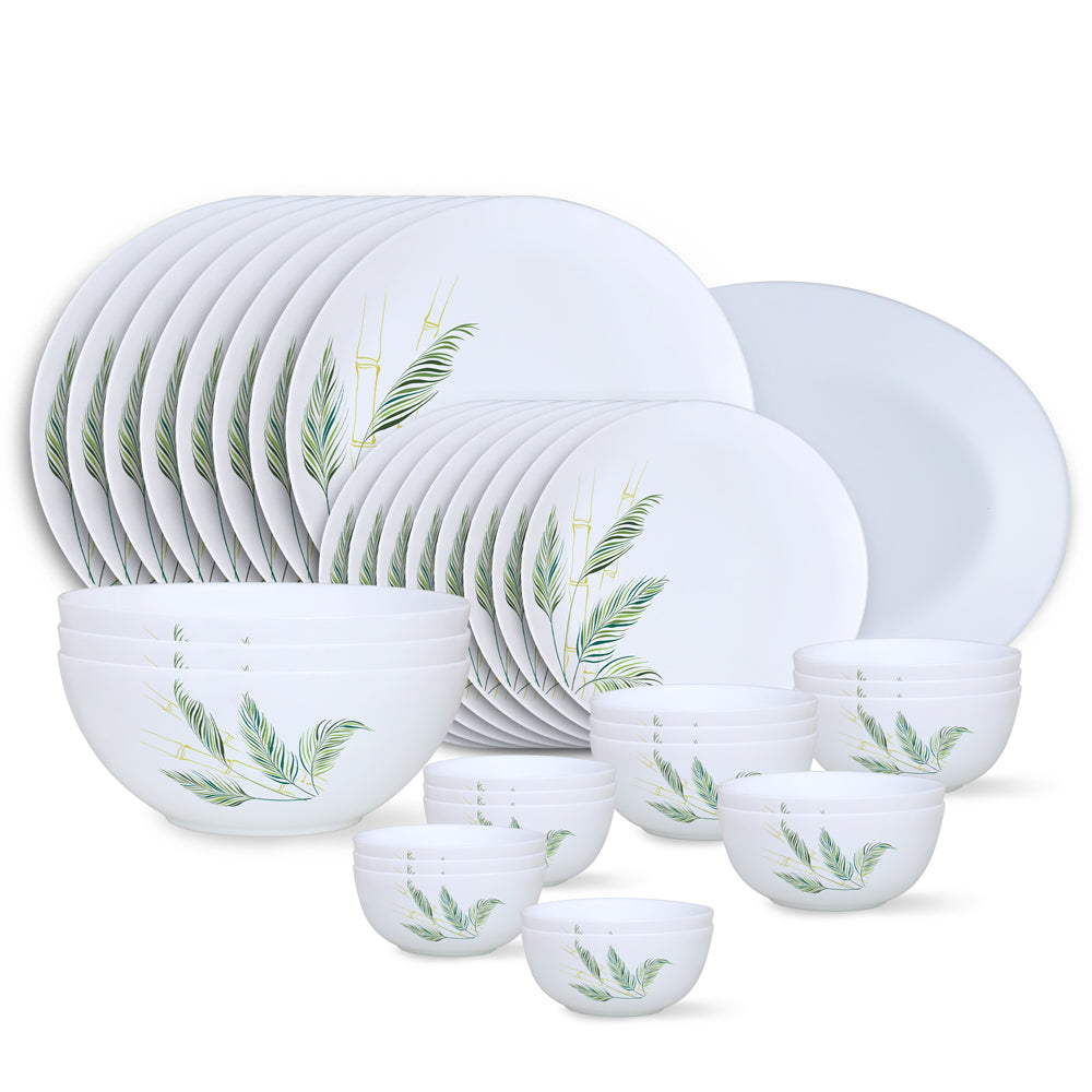 Larah by Borosil Breeze Dinner Set 36 pc Set: Serves 8