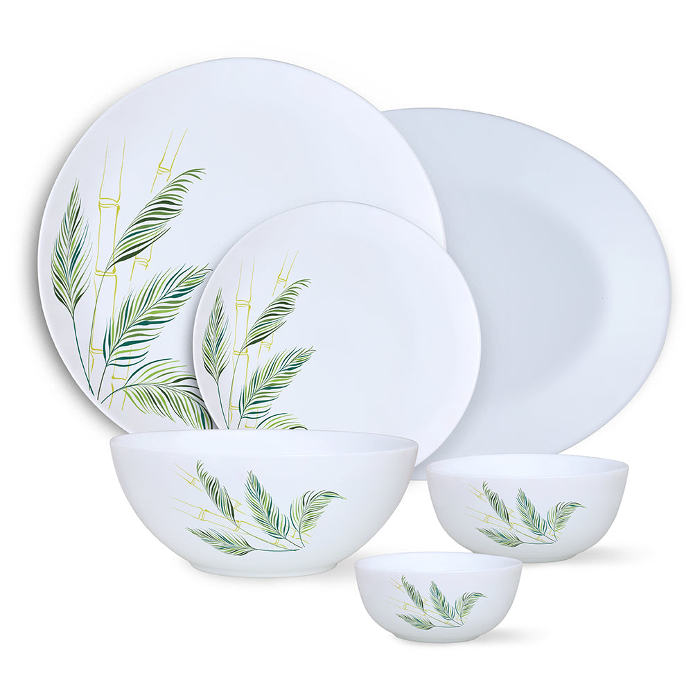 Larah by Borosil Breeze Dinner Set 36 pc Set: Serves 8