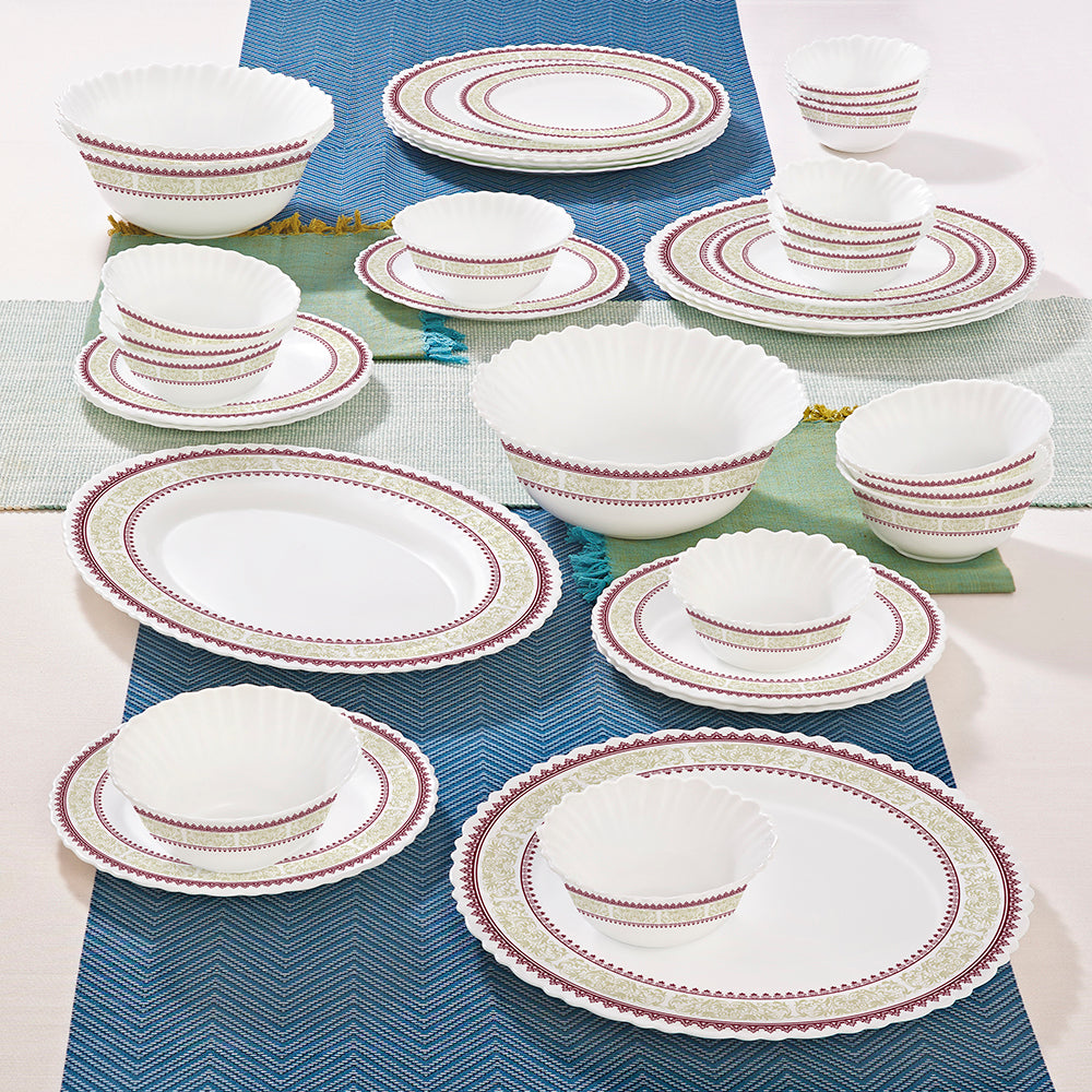 Larah by Borosil Elega Dinner Set 36 pc