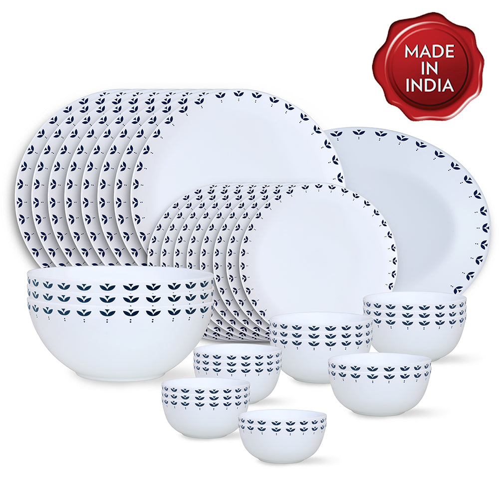 Larah by Borosil Fabula Dinner Set 36 pc Set: Serves 8