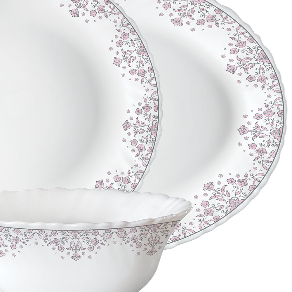 Larah by Borosil Lark Dinner Set 36 pc Set: Serves 8