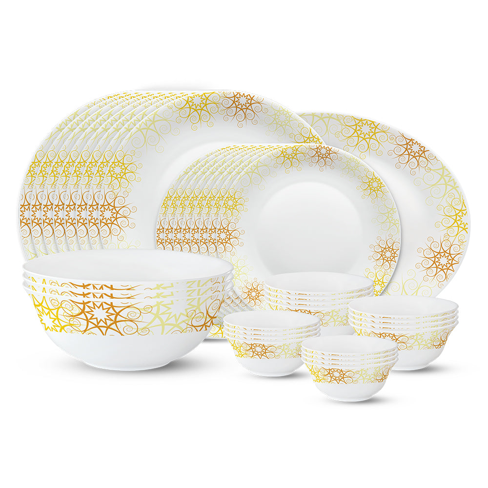 Larah by Borosil, Zoya Dinner Set 36 pc Set: Serves 8