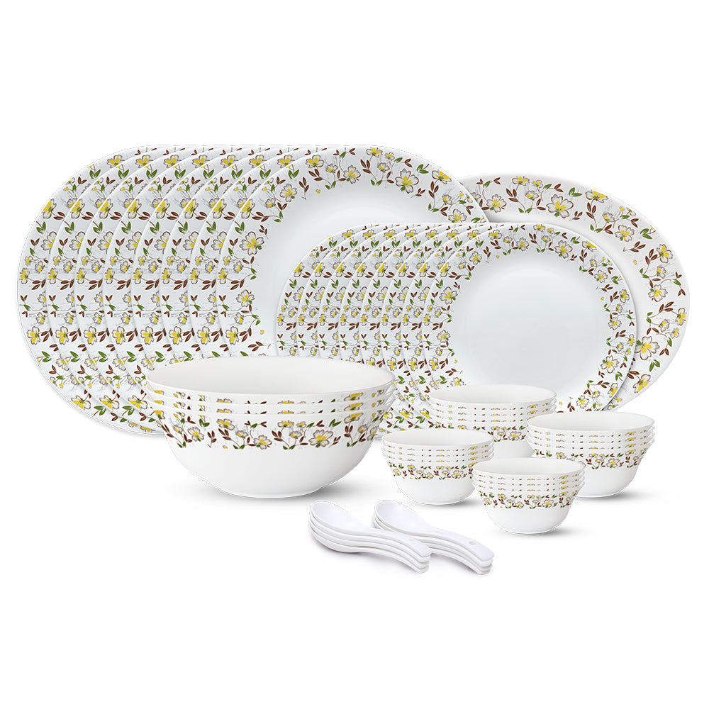 Larah by Borosil, Amara Maroon Dinner Set
