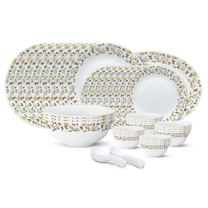 Larah by Borosil, Amara Maroon Dinner Set