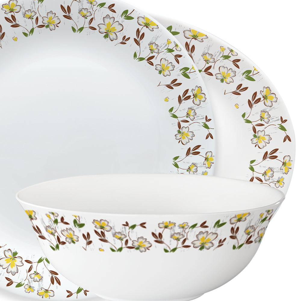 Larah by Borosil, Amara Maroon Dinner Set
