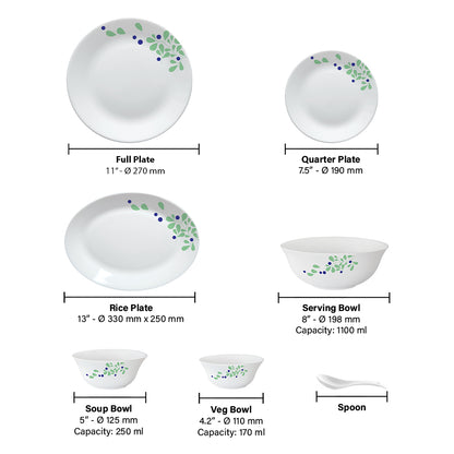Larah Foliage Dinner Set