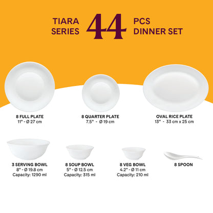 Larah by Borosil, Forest Dinner Set