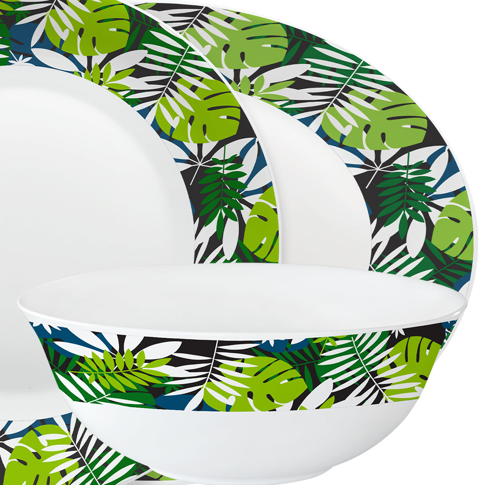 Larah by Borosil, Forest Dinner Set