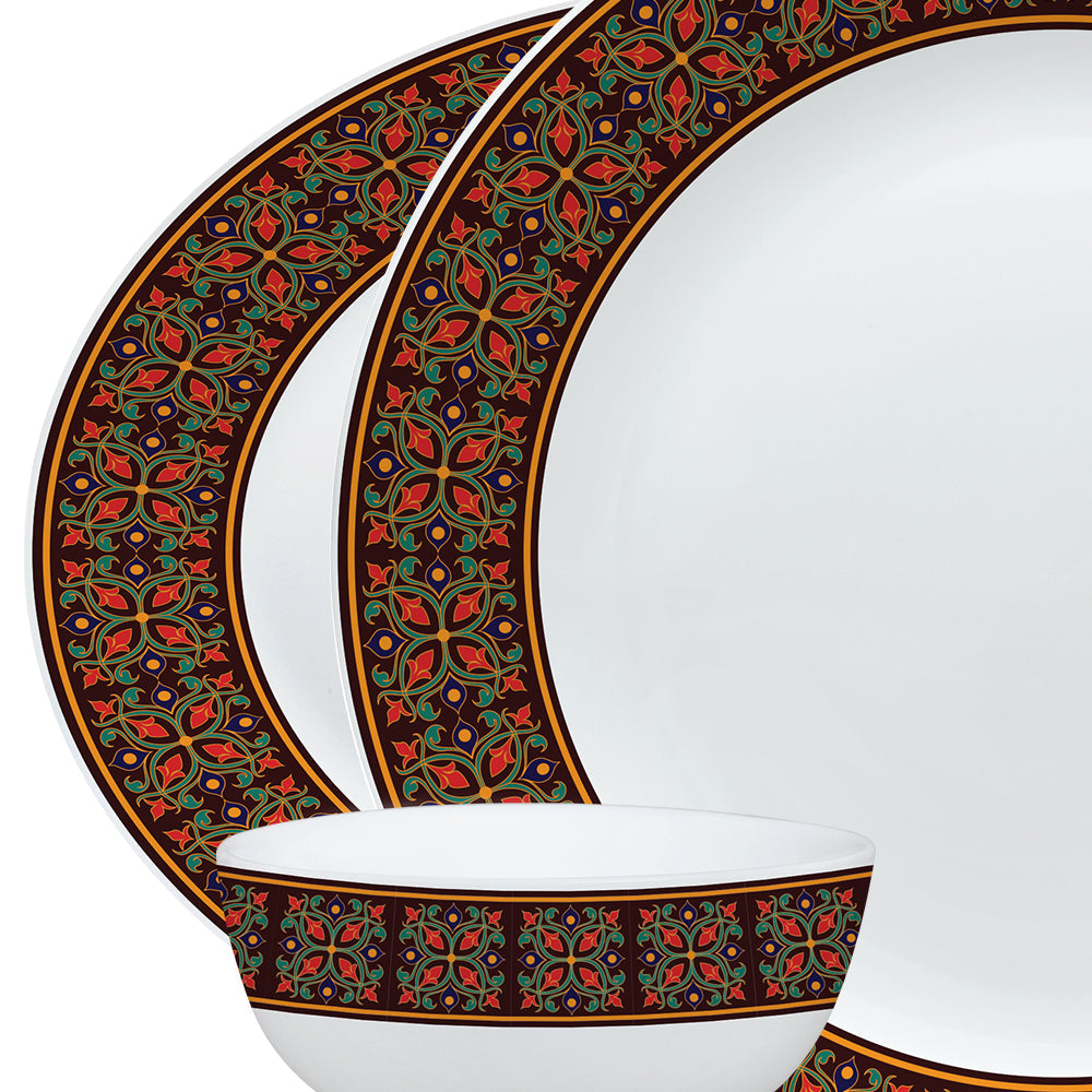 Larah by Borosil, Minar Dinner Set, 27 pc