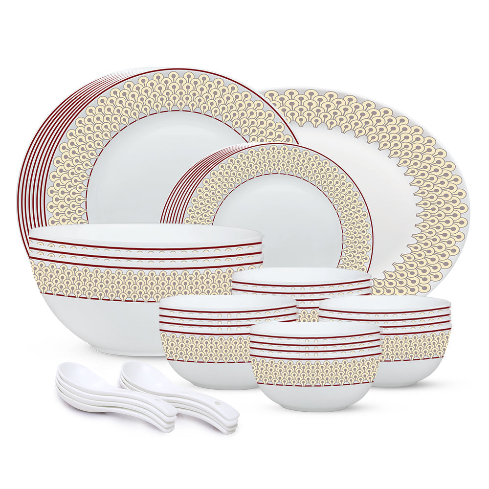 Larah by Borosil, Splenda Dinner Set, 44 pc