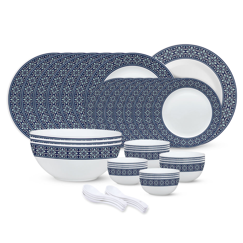Larah by Borosil, Taj Dinner Set 44 pc Set: Serves 8