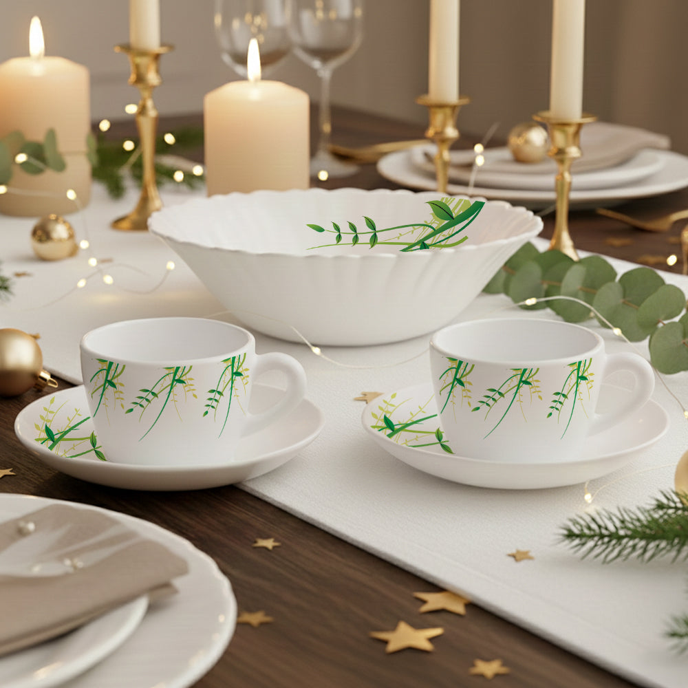 Larah Green Herbs Tea Set