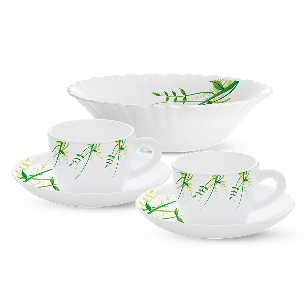 Larah Green Herbs Tea Set