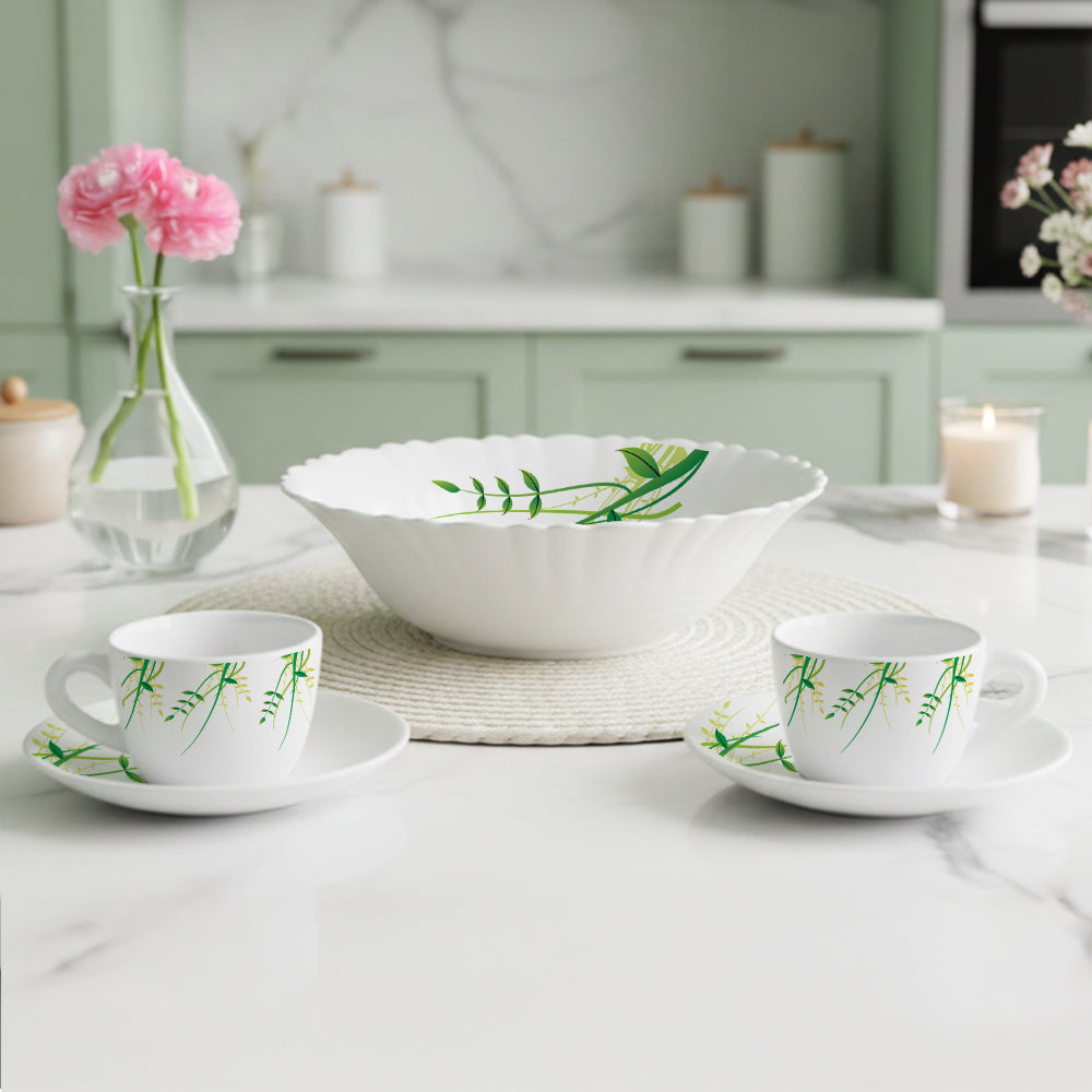 Larah Green Herbs Tea Set