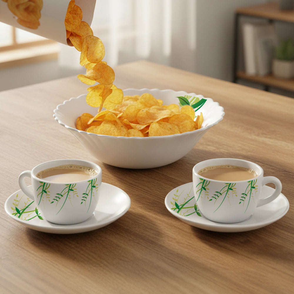 Larah Green Herbs Tea Set