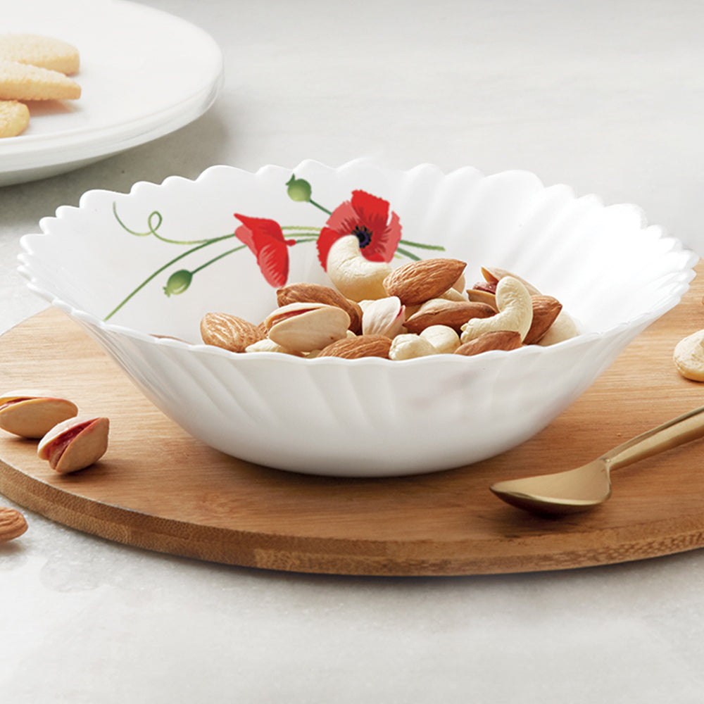 Larah By Borosil Red Carnation Tea Set 5 pc set