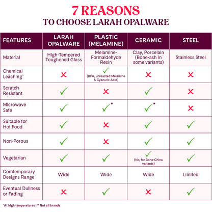 Larah by Borosil Ageria Dinner Set