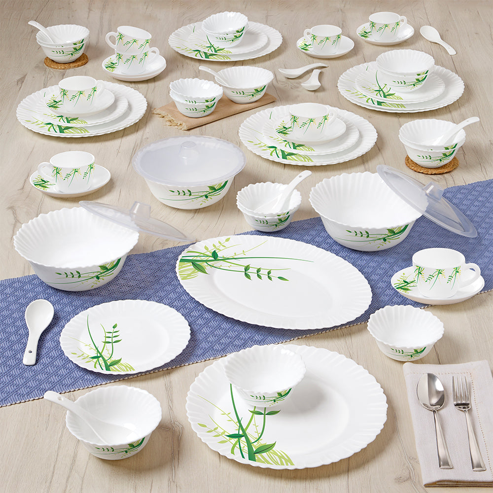 Larah Green Herbs Dinner Set