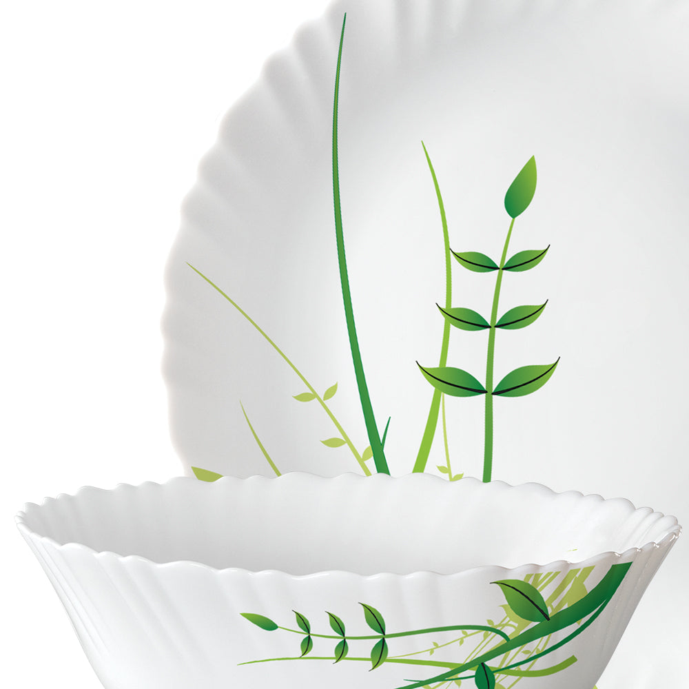 Larah Green Herbs Dinner Set