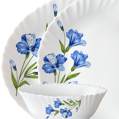 Larah Marina Blue Dinner Set